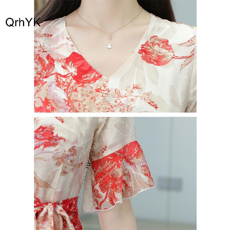 Đầm maxi voan hoa thanh lịch, vừa vặn nhiều kích thước, ideal cho bãi biển