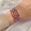 5 Cái / lốc Vòng Tay Pha Lê Co Giãn 2 Mm Màu Vàng Quyến Rũ Pha Lê Kim Loại Lắc Tay Vòng Tay Trang Sức Quà Tặng DIY