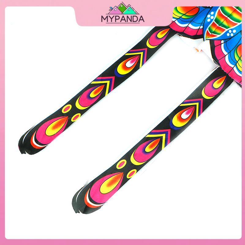 MYPANDA 1 Bộ 90 * 50CM thể thao ngoài trời diều thả bướm đồ chơi trẻ em có tay cầm.
