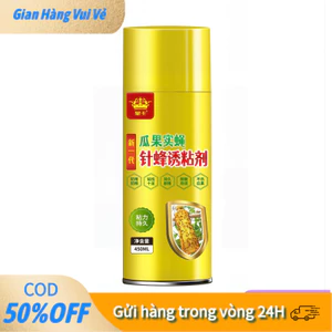 【48h】Bình xịt bẫy ruồi vàng 260ml và 450ml, thu hút côn trùng mạnh, bám dính lâu ngày không bị khô, hiệu quả vượt trội.