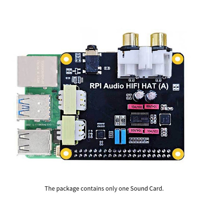 Dành Cho Raspberry Pi5 HIFI Audio HAT PCM5122 I2S Card Âm Thanh Cho 5, Pi 4, Pi 3, và Zero Series