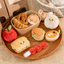 Kawaii Croissant Mặt Dây Chuyền Bánh Mì Nhồi Bông Móc Khóa Dễ Thương Cà Chua Sang Trọng Thực Phẩm Móc Khóa