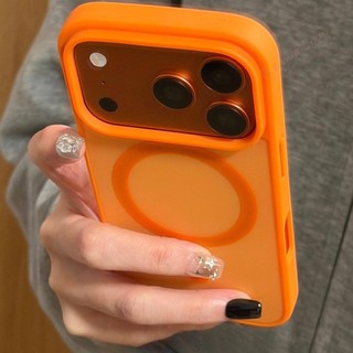 Thích hợp cho iPhone 17 Promax da mờ cảm giác vỏ điện thoại iPhone 16 vỏ sạc không dây siêu mỏng 15 chống vân tay lỗ lớn 14