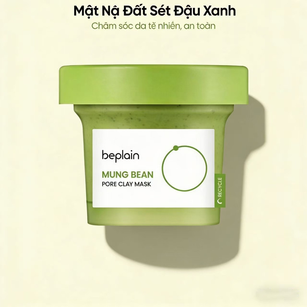 [DAILY] Mặt nạ đất sét đậu xanh Beplain 120ml làm sạch sâu lỗ chân lông, hút dầu thừa, giảm mụn đầu đen, da mịn thoáng,