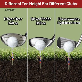 OMG Graffiti Golf Tee 20 Chiếc Tee Golf Không Thể Phá Vỡ 83mm Nhựa Có Thể Tái Sử Dụng Trong Suốt Với In Cờ Mỹ Giảm Ma Sát Bền Dài Phụ Kiện Golf Cho Mặt Mịn