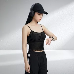 Áo Croptop Nữ Xếp Li Dây Đeo Mảnh