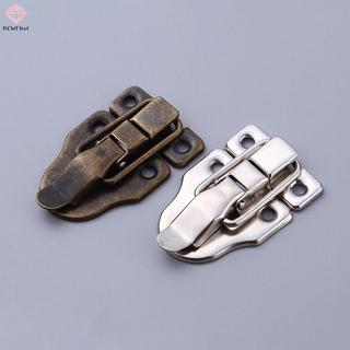 [PCW-T] 4 Chiếc Trang Sức Vintage Hộp Gỗ Hẹp Ngăn Kéo Chốt Vali Trang Trí Chốt Chốt Bule Khóa Phần Cứng Nội Thất