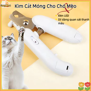 Kìm Cắt Móng Cho Chó Mèo【Đèn LED】- Cắt Và Mài 2 Trong 1, An Toàn, Dễ Dùng Cho Thú Cưng