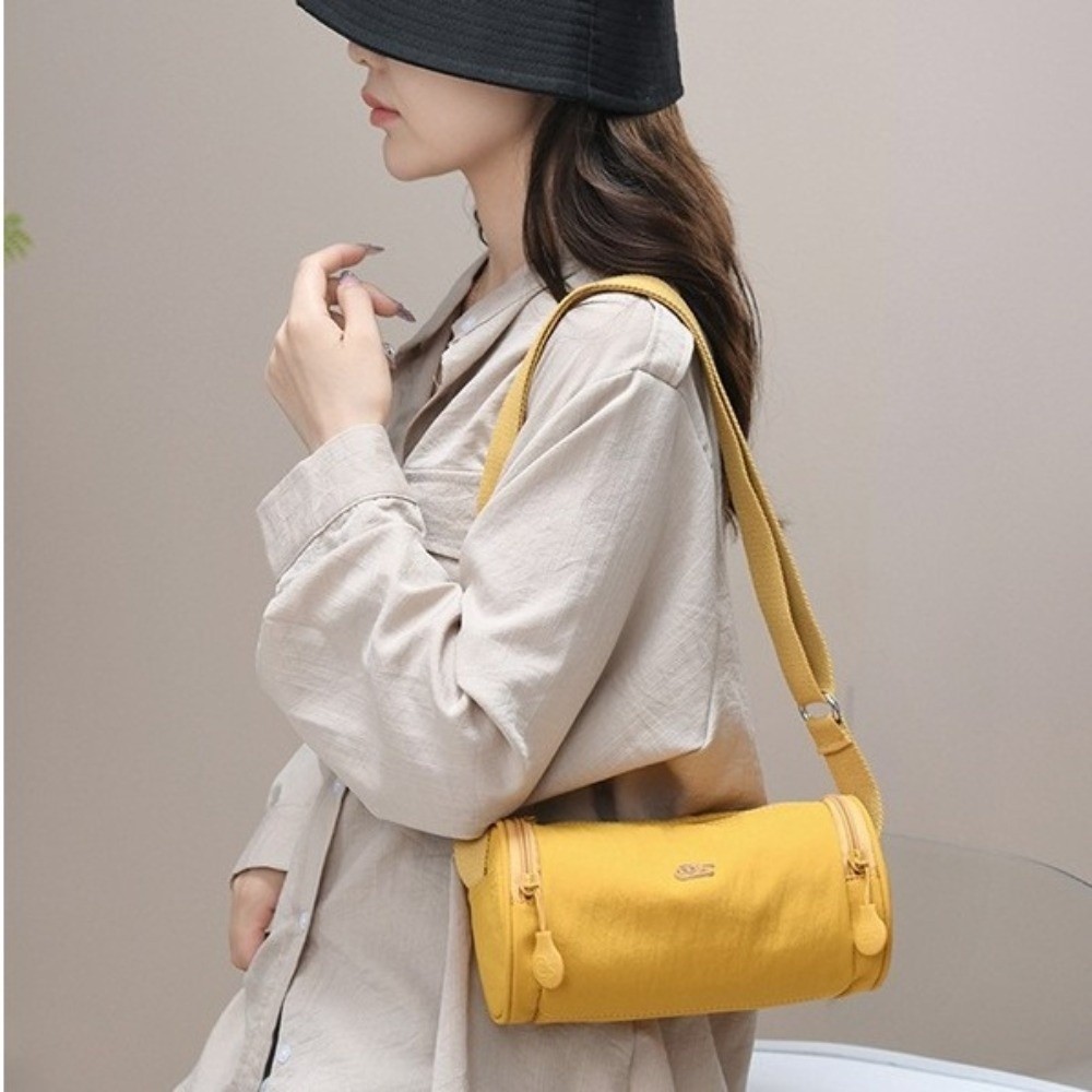 Túi đeo vai/đeo chéo nylon nhẹ, dây đeo điều chỉnh, dung tích lớn, nhiều túi, sử dụng đa năng