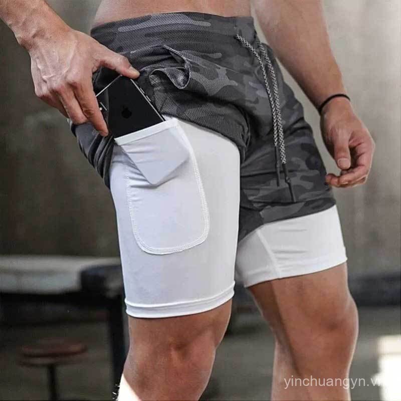 Quần Short Chạy Bộ Nam Mùa Hè - Thoáng Khí, Nhanh Khô, Co Dãn