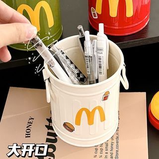 McDonald 's Hộp Đựng Bút Nhỏ Xô Sinh Viên Để Bàn Đồ Trang Trí Dễ Thương Văn Phòng Phẩm Trang Điểm Bàn Chải Lưu Trữ RCMT