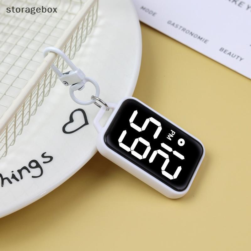 [Hộp lưu trữ] 1Pc LED Móc khóa Nhà thơ Đồng hồ hiển thị kỹ thuật số Đồng hồ điện tử cho sinh viên trẻ tuổi Bapas Phím Mặt dây chuyền Đồng hồ có mặt Đẹp