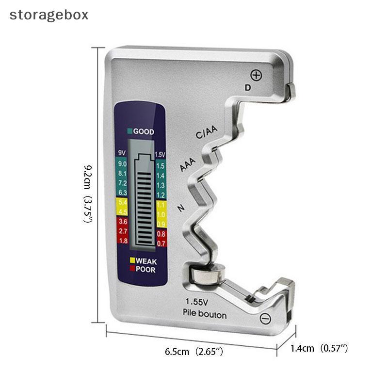 [Hộp lưu trữ] Máy kiểm tra pin Công suất kỹ thuật số Nút đa năng cho máy đo pin di động Lithum N / AAA / CAA / D / 1.5V Cheer BT168 Power Đẹp