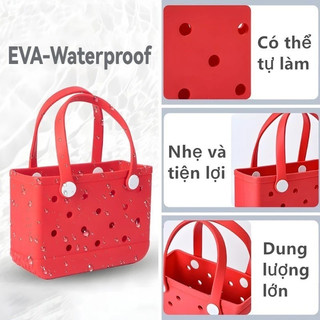 【BabyJoy】Túi thời trang đi biển du lịch dung tích lớn,chất liệu EVA cao cấp chống thấm,đáy chống trượt bền mài mòn