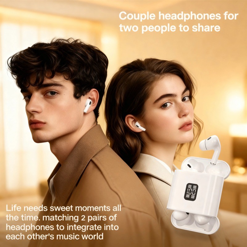 Tai nghe Bluetooth 6.0 không dây Senbenbao Air100 Pro Tai nghe 4 trong 1 Giảm tiếng ồn cho cuộc gọi và âm thanh DolbyTWS