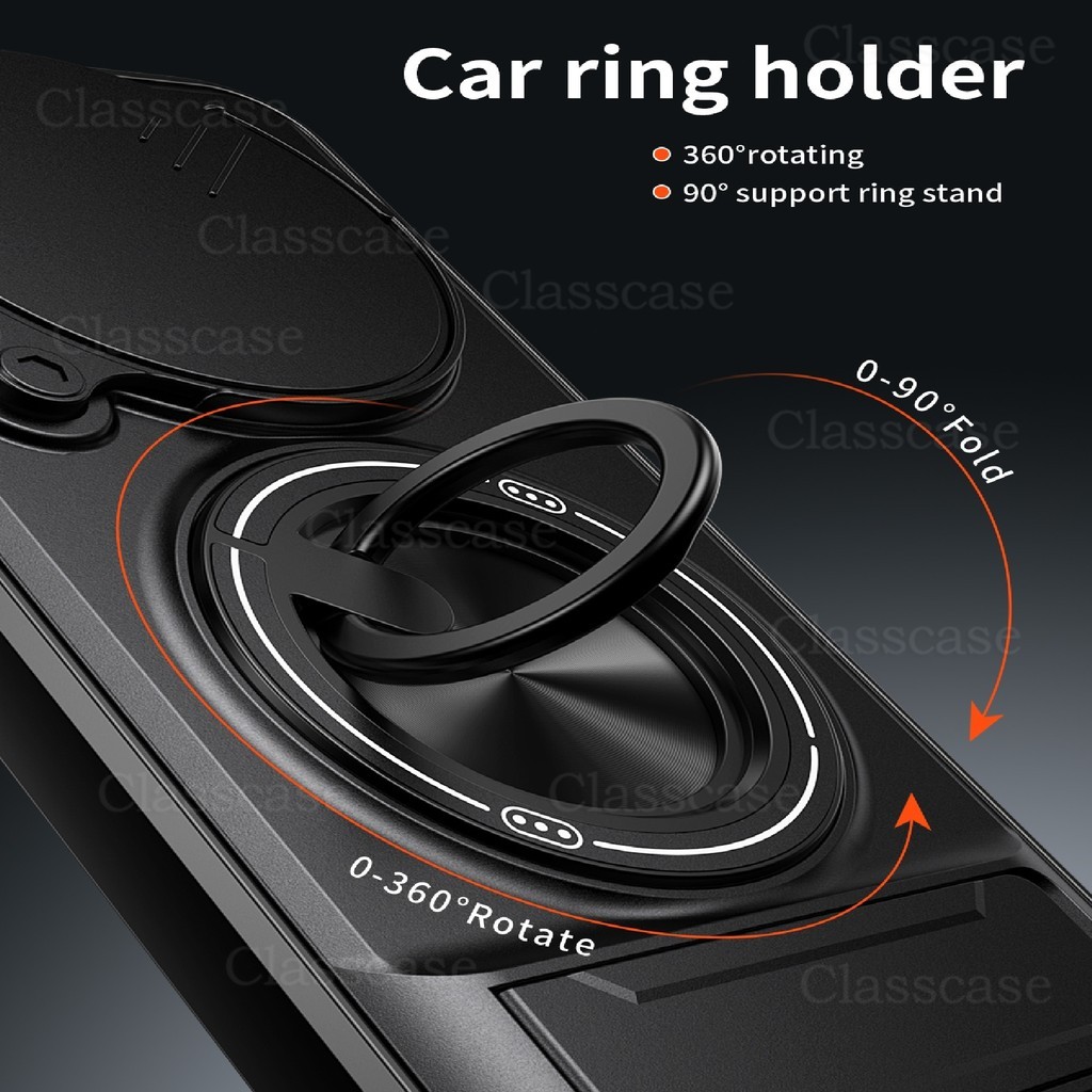 Ốp Cho Honor X9d X9c X9b X9a smart X9csmart HonorX9d X9 d HonorX9c X9 c Vỏ Điện Thoại Xoay Vòng Từ Tính Trượt Bảo Vệ Camera Thẳng Đứng Chân Đế Chống Sốc