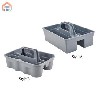 Khay đựng đồ vệ sinh có tay cầm - Giỏ đựng đồ màu xám 15x10.8x4.5inch