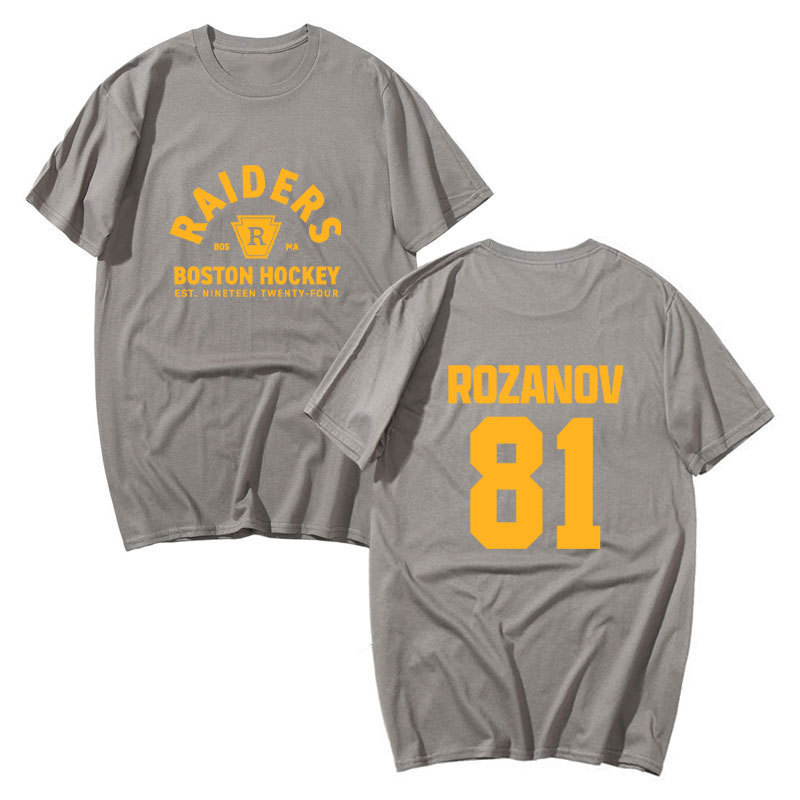 Llya Rozanov 81Bos Raiders Tee - Áo Thun Tay Ngắn Cotton, Phù Hợp Dạo Phố