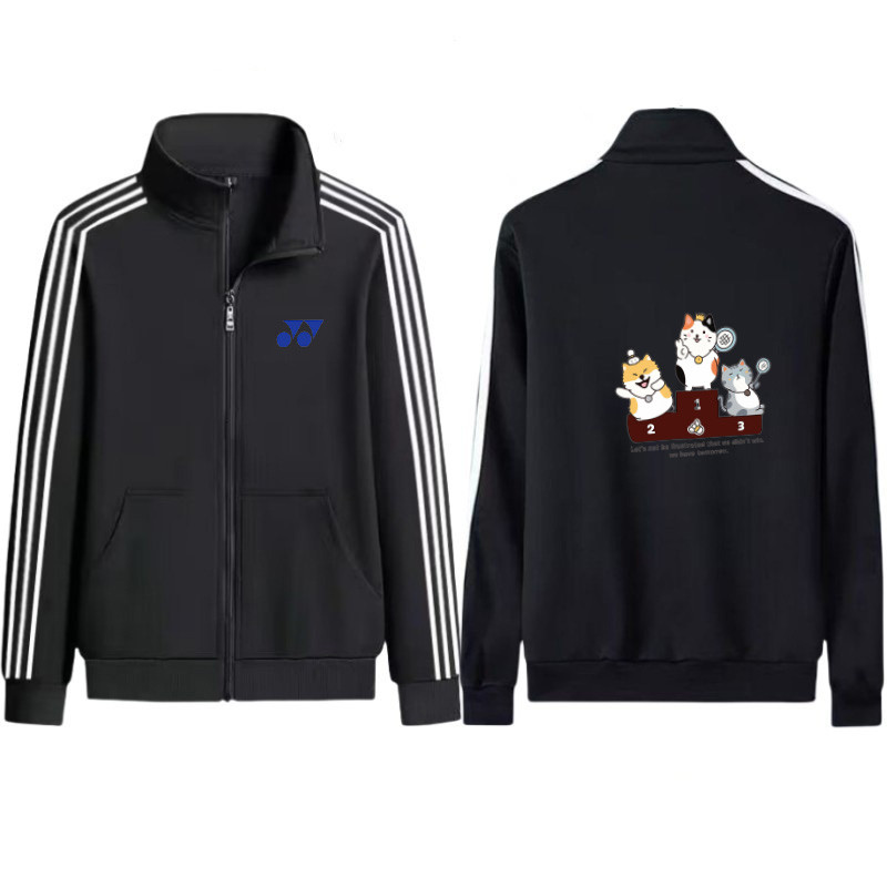 Trang phục thể thao YONEX 2026 dành cho nam và nữ, phù hợp tập bóng chày và quần vợt, với áo len cardigan thấm mồ hôi và áo khoác cổ cao