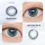 Kính áp tròng khoá ẩm 8H 1 Ngày Màu Xanh Dương Nhũ CARASE, Lens cận MAJESTA BLUE
