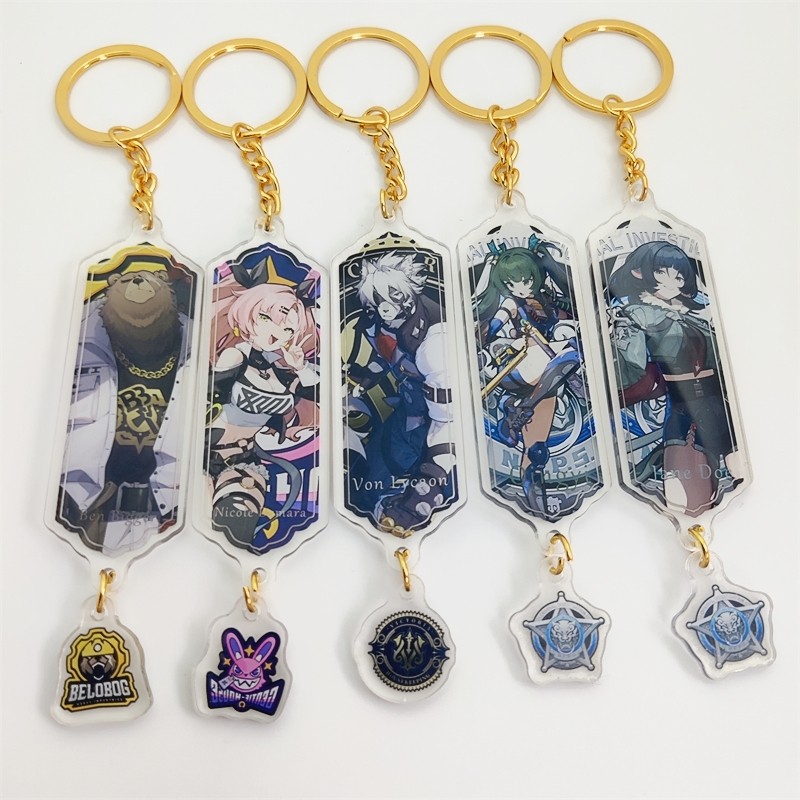 Anime Acrylic Keychain Zenless Zone Zero Cute Yixuan Vivian Hoshimi Miyabi Jane Doe Banshee Perfect Gift