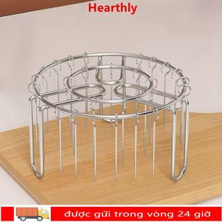 Giá nướng dọc HEARTHLY, Giá đỡ xiên có thể tháo rời 12 / 24 / 25 / 36, Giá đỡ xiên nướng bằng thép không gỉ cho phụ kiện nồi chiên không khí
