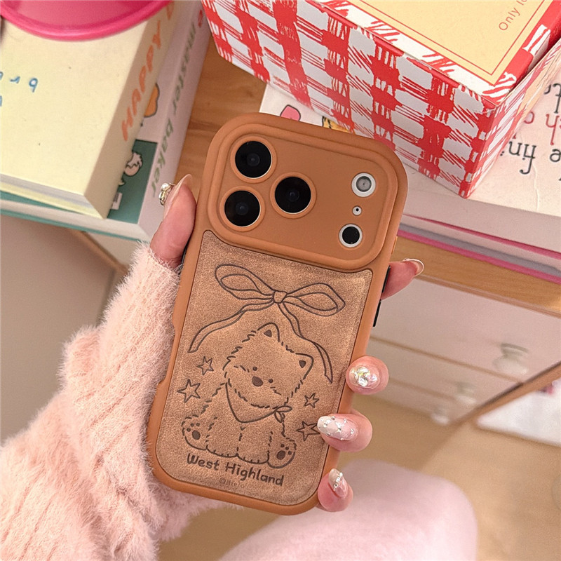 Ốp điện thoại chất liệu PU cho iPhone 17 Pro Max 16 pro max kitty