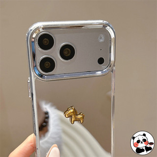 Ốp Điện Thoại Gương Ngựa Vàng Năm Mới Cho Huawei Pura 80 70 Pro Plus Ultra P60 P50 P40 Lite P30 Mate 70 60 50 40 30 Pro Plus 50E 40E 30E Pro Vỏ Mềm Sang Trọng