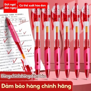 Bút bi đỏ dùng cho học tập, ngòi 0.5mm chính xác - Combo 30 bút gel viết mượt mà, chất liệu cao cấp bền đẹp