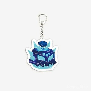 Móc khóa hình trái cây blox bằng Nhựa Acrylic móc khóa hình con báo trái cây trò chơi hấp dẫn Quà tặng móc chìa khóa