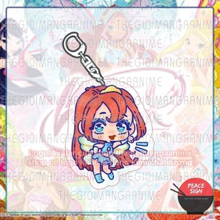 (CHIBI) Móc khoá WINX in hình anime mica trong acrylic chibi xinh xắn