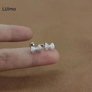 LUImo 1 Mũi Nơ Zircon Bông Tai Sụn Xoắn Dành Cho Nữ, Món Quà Trang Sức SBS