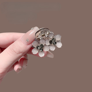 Kim cương đính hoa kẹp tóc nhỏ, mẫu cá mập mặt sau - Phụ kiện tóc thời trang