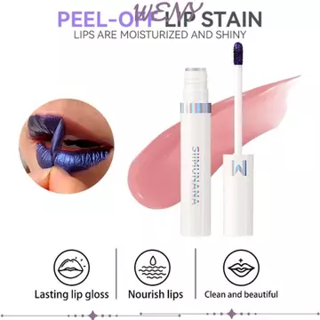 WENY Lip Stain Tint, Hình xăm lột da lâu trôi không thấm nước, Cải thiện làn da chống thấm nước Son bóng môi kim loại Chăm sóc môi