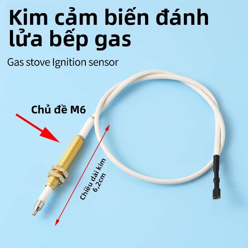 Kim đánh lửa xung đa năng có dây khí hóa lỏng Cảm biến đánh lửa bằng gốm Kim nhúng Bếp gas Phụ kiện AG6E