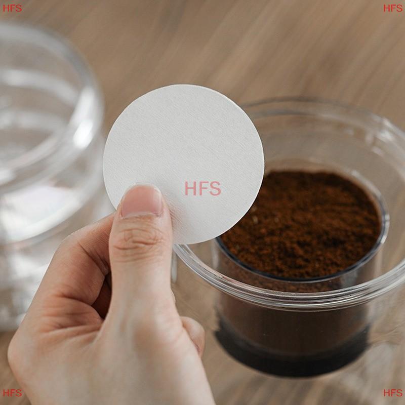 [HFS] 100 Bộ Lọc Giấy Espresso 51mm 53mm 58mm Màn Hình Pu Cho Delonghi Breville Portafilter Máy Dụng Cụ Giấy Lọc Cà Phê MỚI