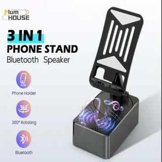 Loa PlumHOUSE BlueTooth có giá đỡ điện thoại Giá đỡ điện thoại di động 5 trong 1 360° Đế đứng 5000mAh VN