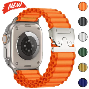 Dây đeo Nylon cho Apple Watch Series11 / 10 46mm 42mm Ultra3 / 2 / 1 49mm 45mm 44mm 42mm 41mm 40mm 9 8 7 6 SE 5 4