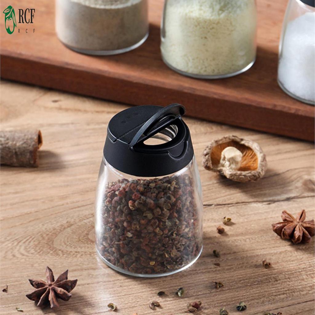 Đổ và Xịt Chai Gia Vị Che Bụi Kèm Chai Gia Vị Muối Đường Mè hoặc Bột Ớt