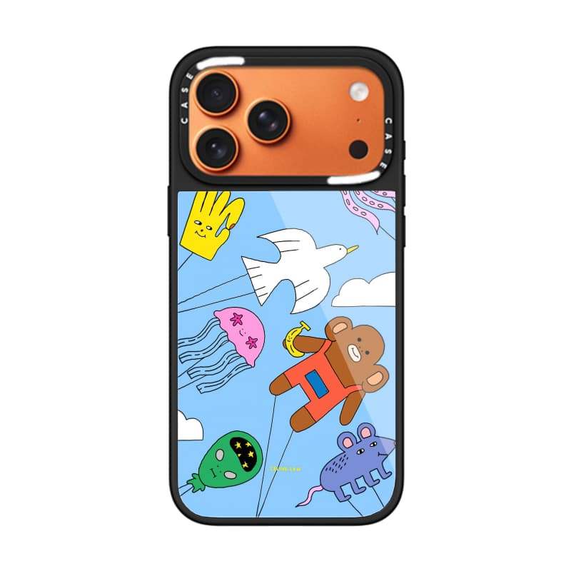 CASECASE X Animal Diều Ốp Lưng Kính Hút Từ Tính Chống Trầy Xước Cho IPhone 17 Air 16 15 14 Pro Max Plus Ốp Lưng Cứng Có Hộp Khắc Logo