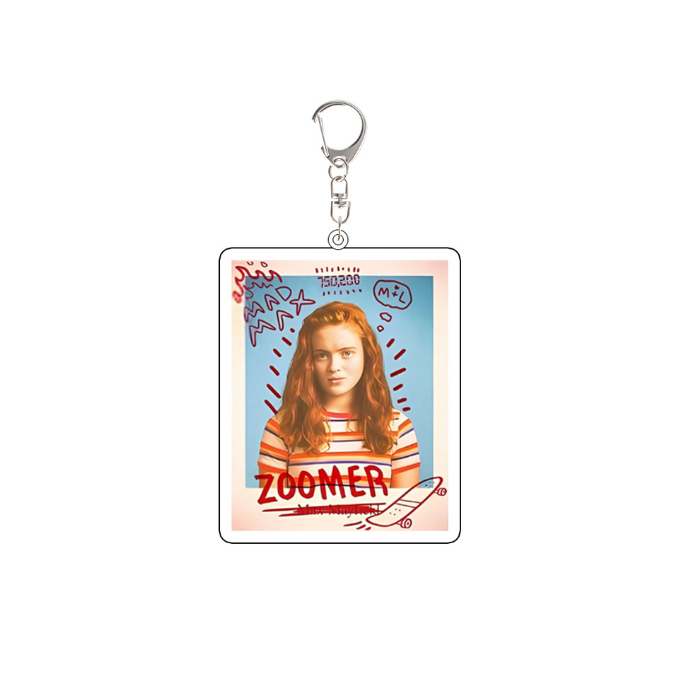 For Stranger Things Will Lucas Max Mike Dustin Nancy Acrylic Keychain Custom Cartoons Cute Backpack Accessories Festival