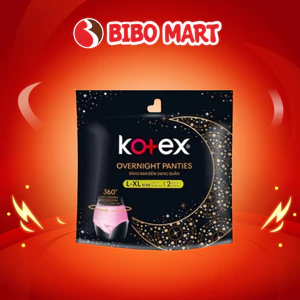 Băng Vệ Sinh Ban Đêm Dạng Quần Kotex size L-XL Thấm Hút Chống Tràn (2 Miếng/Gói) - Bibo Mart