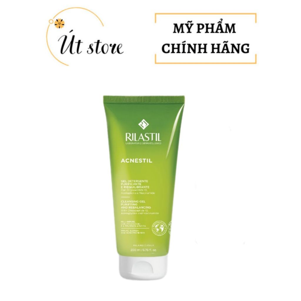 GEL RỬA MẶT DÀNH CHO DA MỤN - RILASTIL ACNESTIL CLEANSING GEL 200ML - ÚT STORE