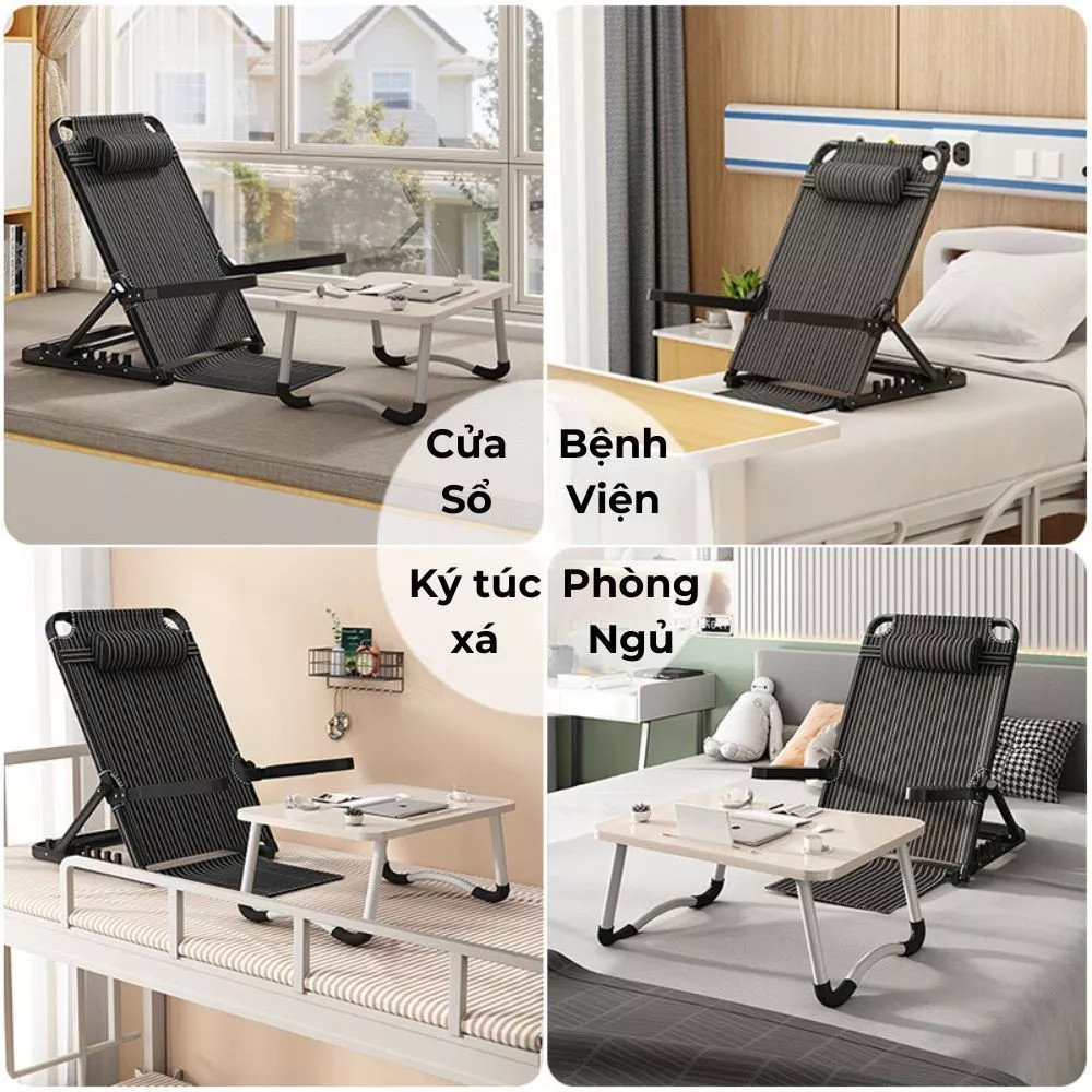 Ghế bệt tựa lưng, ghế bệt tựa lưng thư giãn, ghế bệt tựa lưng thư giãn gấp gọn, ghế ăn cho người già, ghế gấp bệnh nhân