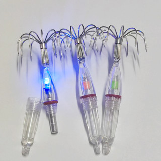 Dạ Quang Mực Jig Móc Ánh Sáng Đa Năng Sử Dụng Đèn LED Chống Nước Biển Sâu Câu Cá Thích Hợp Cho Các Môi Trường Khác Nhau