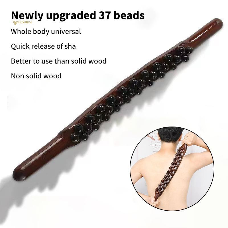MUQV 37 Hạt Đa Năng Ba Massage Tendons Cạo Sti Point Treatment Gua Sha Relax Therapy Tool Máy Mát Xa Bụng (Nhựa) n