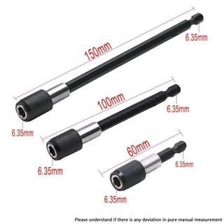 Bộ 3 đầu nối dài lục giác, 60-150mm， Đầu Nối Bắn Vít，Thanh Nối Dài，Tự Động ，Bộ 3，Mũi Khoan