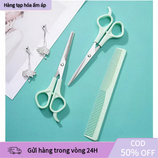 【COD】Bộ kéo cắt tóc gia đình cao cấp lưỡi kéo sắc mịn, cắt gọn gàng, không kéo tóc, tạo trải nghiệm dễ chịu.