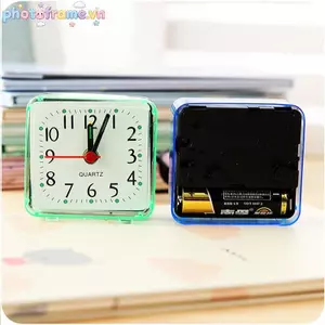 Khung Ảnh Sinh Viên Dễ Thương Báo Động Clo Analog Báo Động Clo Vuông Đầu Giường Nhỏ Gọn Clo Trang Trí Máy Tính Để Bàn Clo Phòng Ngủ Sinh Viên Báo Động Điện Tử Clo VN