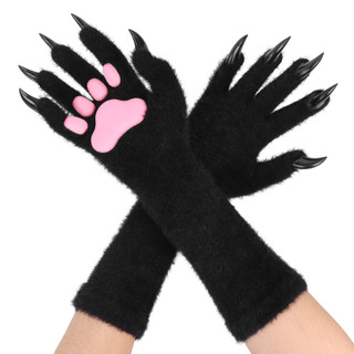 Găng tay Silicone Halloween với móng vuốt dài và chân thực, phù hợp cho cosplay hay trang phục Halloween.